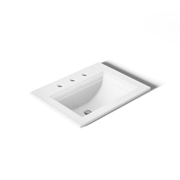 Memoirs Stately 22-3/4 in. Drop-In Vitreous China Bathroom Sink in White
