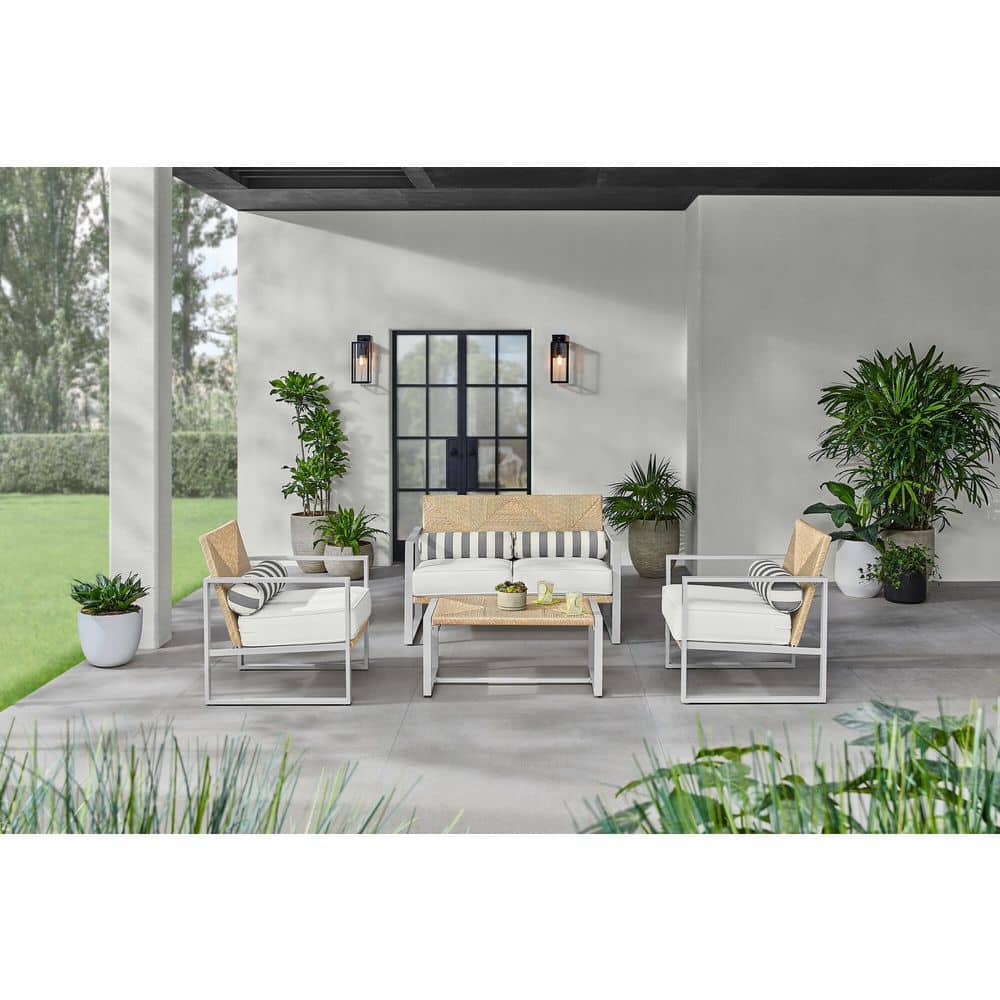Home Decorators Collection Sea Island White 4Piece Reinforced Aluminum