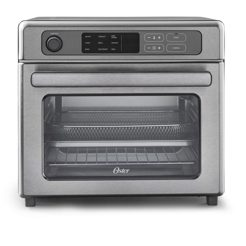Oster 1400 W Brushed Stainless Steel Digital RapidCrisp Air Fryer Oven 9-Function  Countertop Oven with Convection 2115890 - The Home Depot