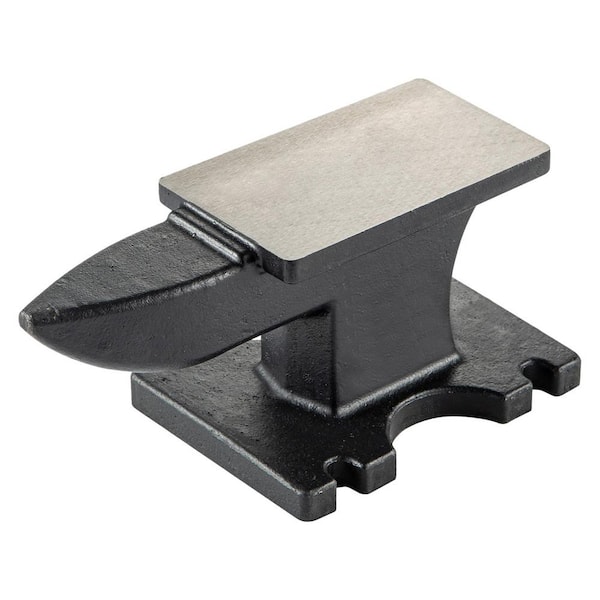 22 lb. Cast Steel Anvil with Large Countertop, Round and Square Hole and Solid Stable Base