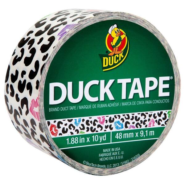 Duck 1.88 in. x 10 yds. Cheetah Kiss Duct Tape