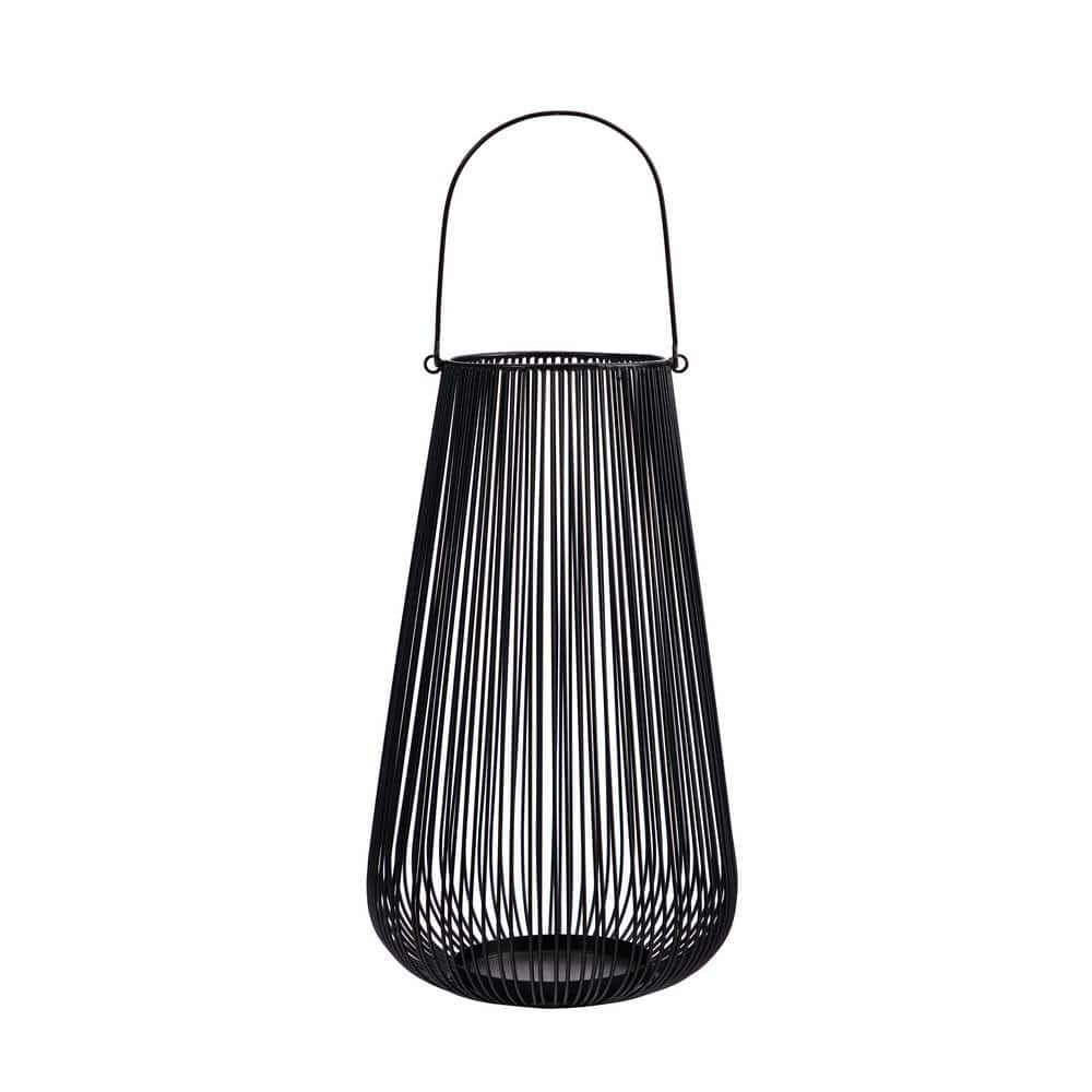 20 in. Vintage Black Metal Wire Votive Tea Lantern Candle Holder price history on PriceWatchPro