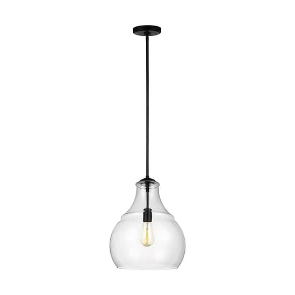 Generation Lighting Zola 1 Light Oil Rubbed Bronze Hanging Pendant With Clear Glass Shade