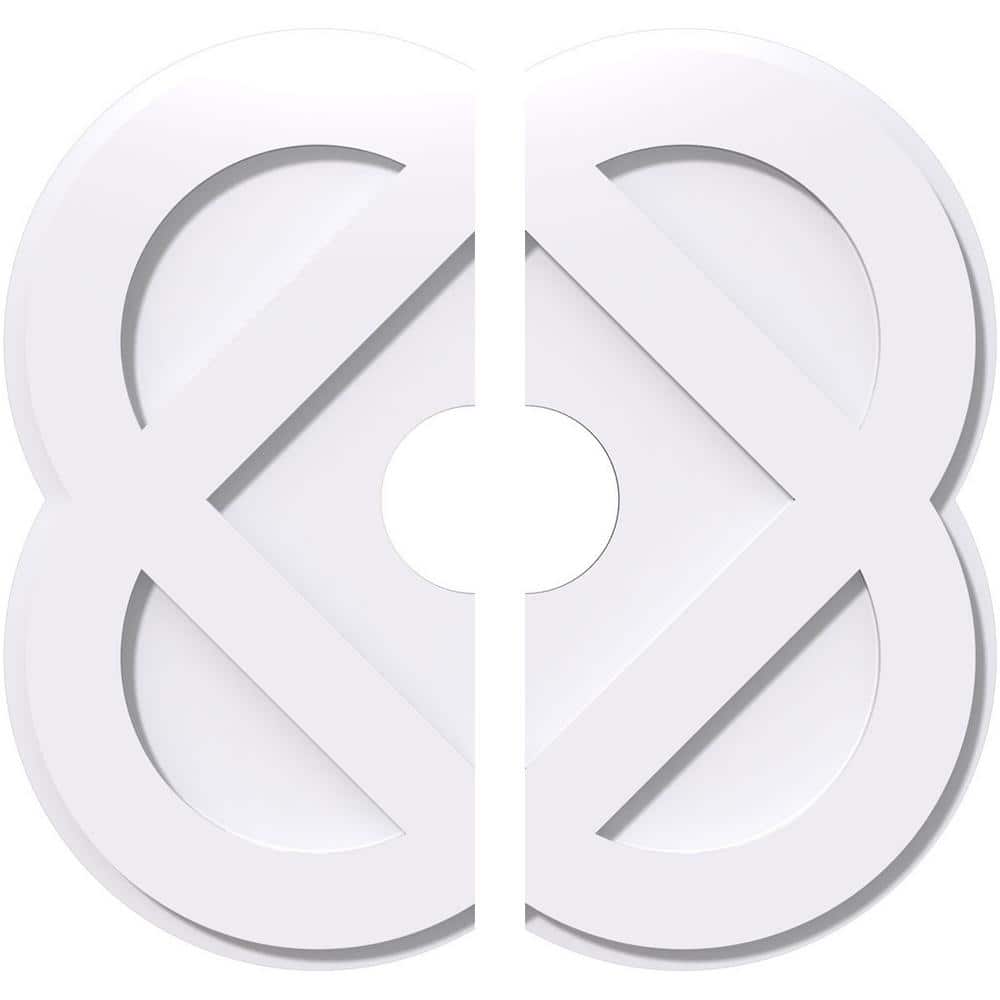 1 in. P X 12 in. C X 30 in. OD X 6 in. ID Charlotte Architectural Grade PVC Contemporary Ceiling Medallion, Two Piece price history on PriceWatchPro