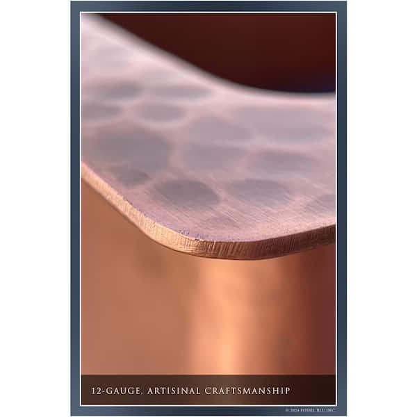 Fossil Blu Luxury 30 in. Drop-In or Undermount Single Bowl 12
