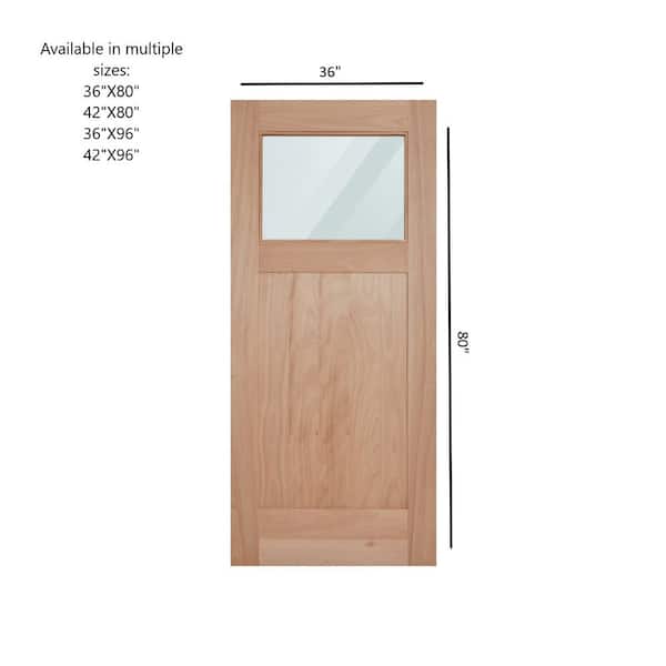 ETO DOORS Ritz 36 in. x 80 in. Craftsman Universal Handing 1-Lite