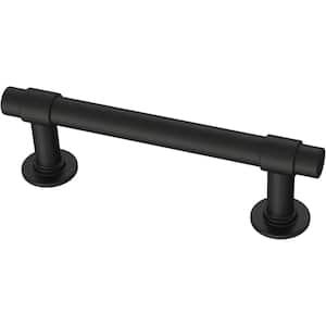 Franklin Brass with Antimicrobial Properties Cabinet Bar Pull in Matte Black, 3 in. (76mm), (5-Pack)