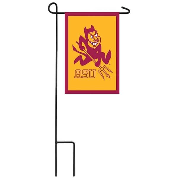 1 ft. x 1-1/2 ft. Arizona State University 2-Sided Garden Flag with 3-2/3 ft. Metal Flagpole