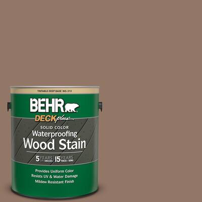 BEHR DECKplus 1 gal. #SC-158 Golden Beige Solid Color Waterproofing ...