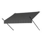 6 ft. Designer Manually Retractable Awning (36.5 in. Projection) in Tuxedo