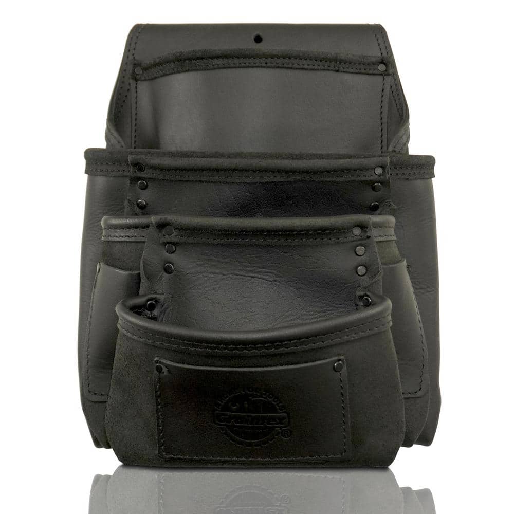 7-Pocket Ambassador Series Black Top Grain Leather Nail and Tool Pouch price history on PriceWatchPro
