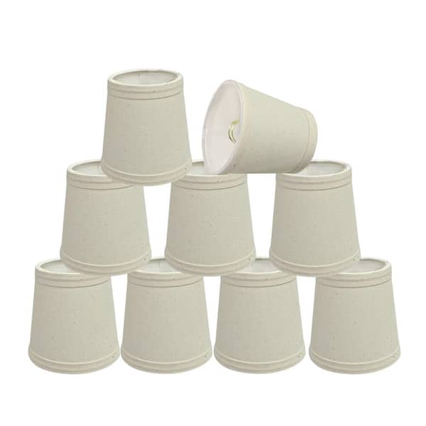 Aspen Creative Corporation 4 in. x 4 in. Off White Hardback Empire Lamp Shade (9-Pack)