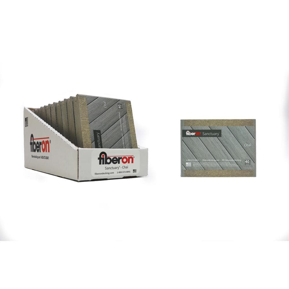 Sanctuary 1 in. x 5-1/4 in. x 1 ft. Chai Grooved Edge Capped Composite Deck