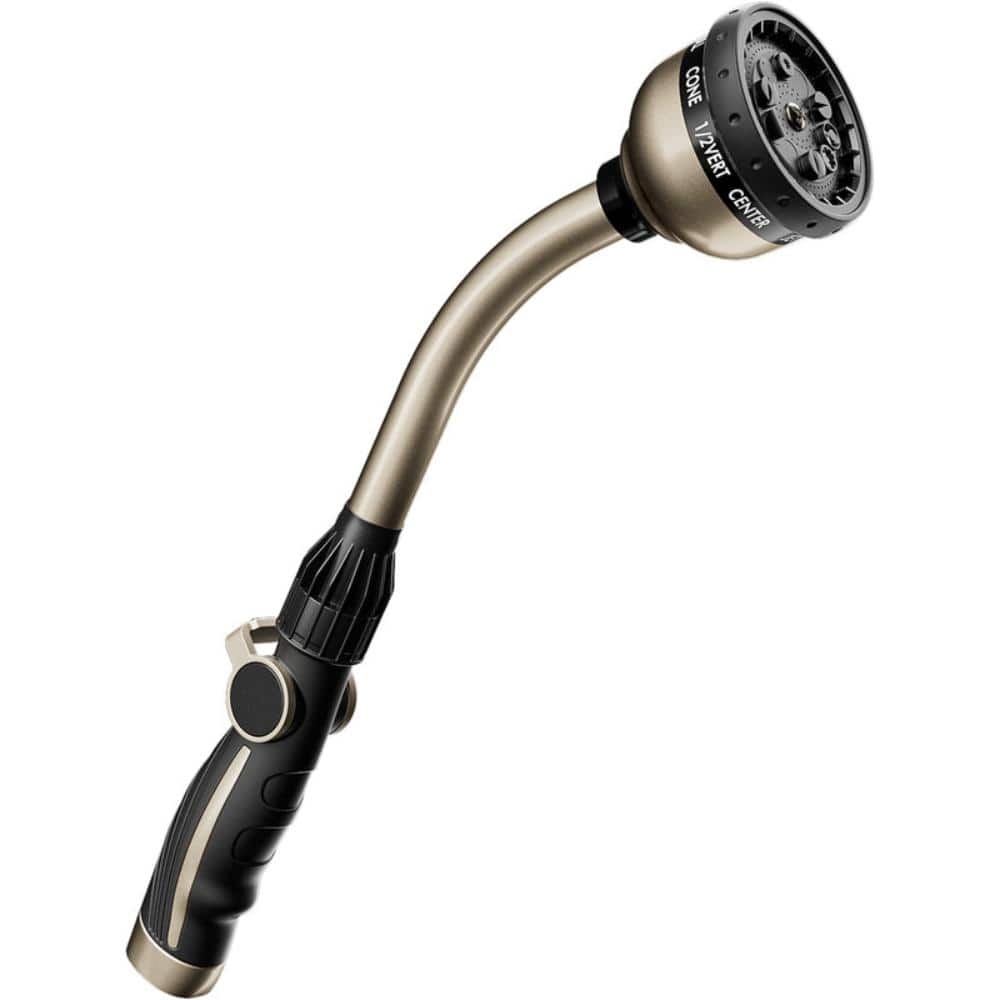 Fifteen Inch Heavy Duty Metal Garden Watering Wand with Ten Spray Patterns and Thumb Control Bronze price history on PriceWatchPro