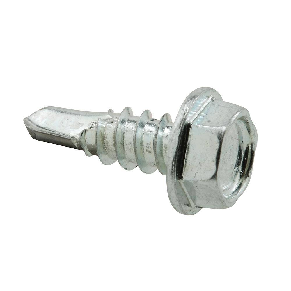 703512-1 Do it #8 x 1/2 In 100 Ct. White Slotted Hex Washer Head Screw 