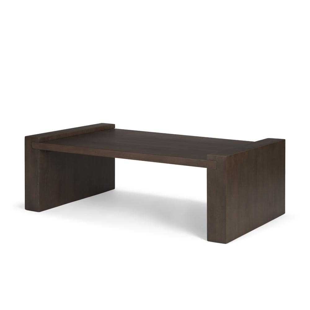Wesson Dark Brown Wooden Rectangular Coffee Table price history on PriceWatchPro