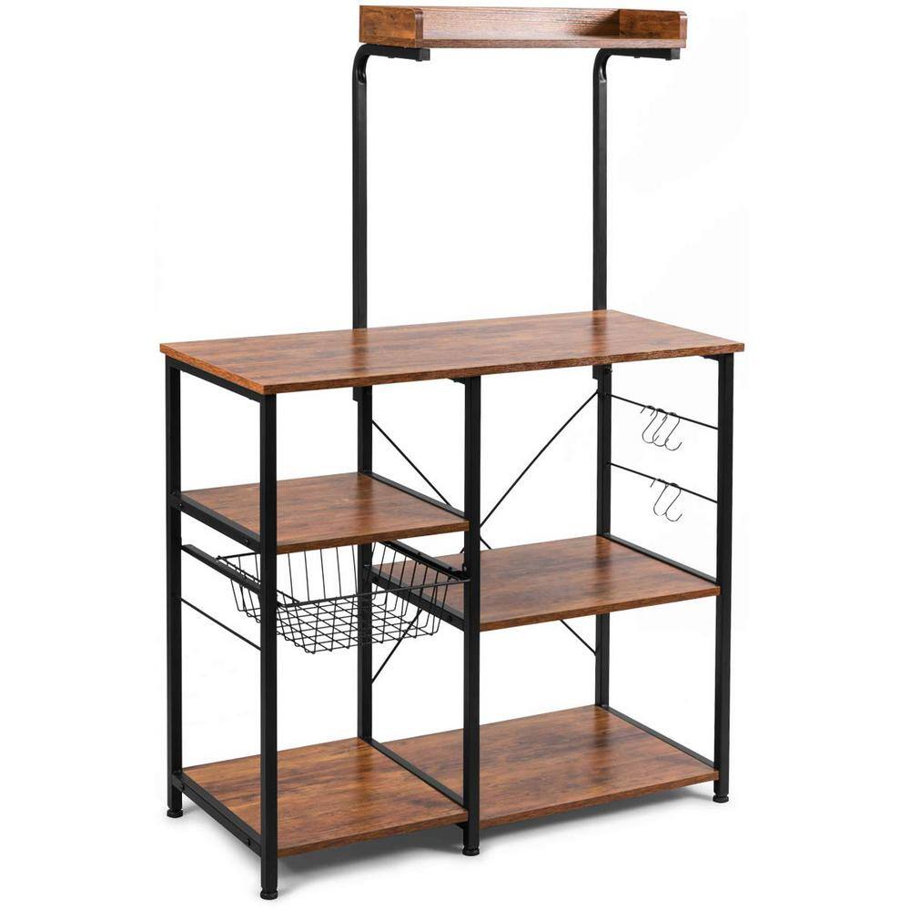 bunpeony-4-tier-brown-kitchen-rack-storage-shelving-unit-kitchen-shelf