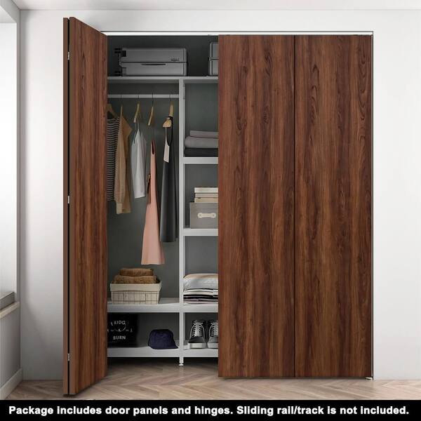 CALHOME 64 in. x 96 in. x 3/4 in. Solid Core Dark Walnut Composite
