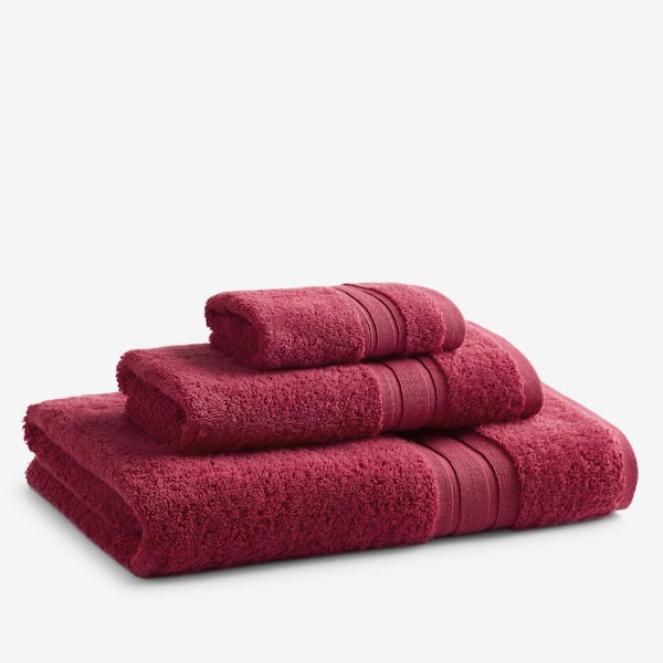 The Company Store Company Cotton Garnet Turkish Cotton Single Bath Towel, Red