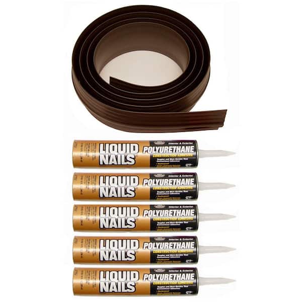 52 ft. Brown Garage Door Threshold Seal Kit