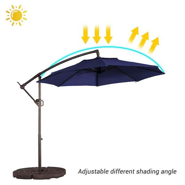 best rated solar patio umbrella Best Choice Products 7.5ft Outdoor Solar Patio Umbrella for Deck, Pool w/ Tilt, Crank, LED Lights
