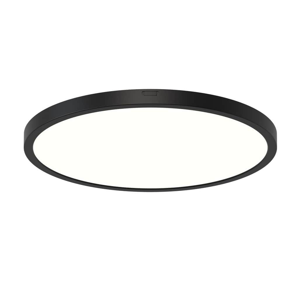 12 in. Black Round New Ultra-Low Profile Integrated LED Flush Mount Ceiling Light 2700K-5000K 5CCT Selectable price history on PriceWatchPro