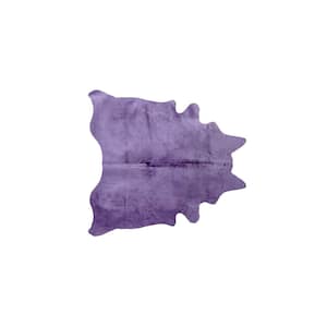 Josephine Purple 5 ft. x 7 ft. Specialty Cowhide Area Rug