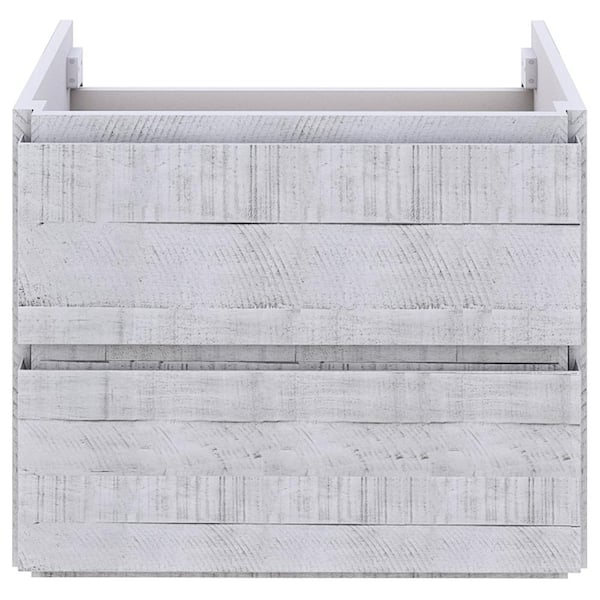Formosa 58 in. Wall Mount Floating Double Bath Vanity Cabinet without Top in Rustic White