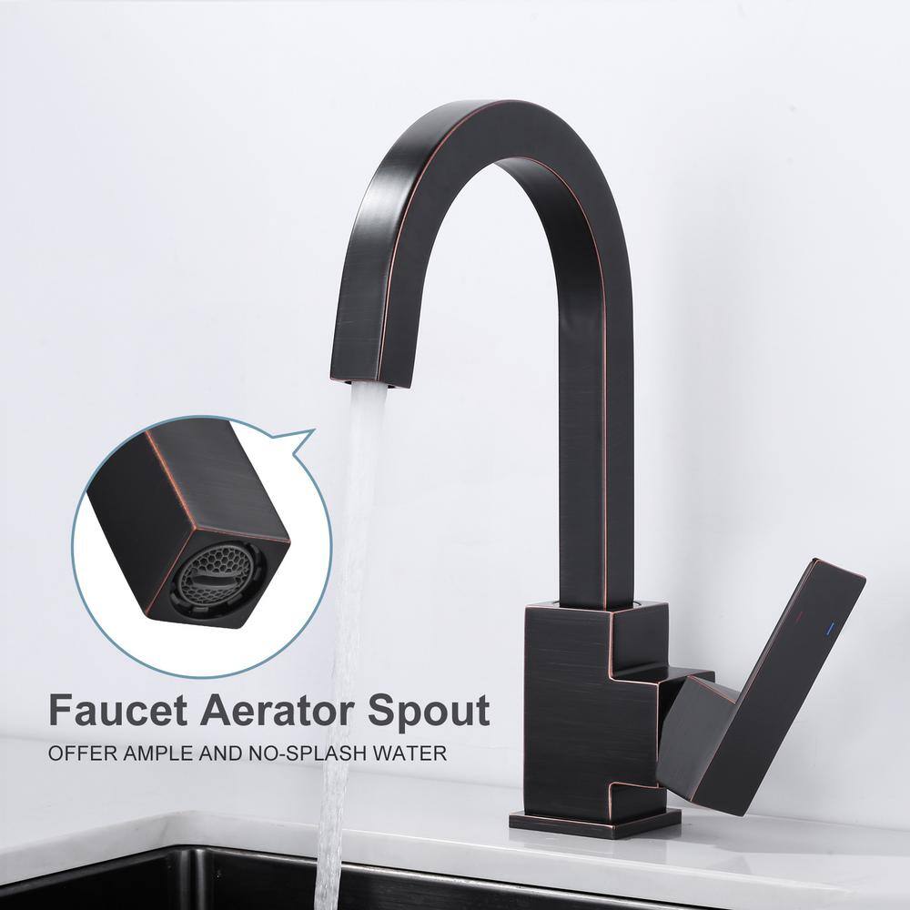 Oil Rubbed Bronze Single Handle Bar Faucet with Ceramic Valve