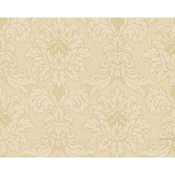 Brewster 75 sq. ft. Traditional Damask Wallpaper