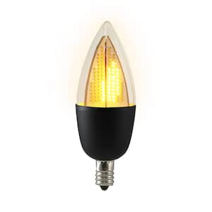 6-Watt Equivalent CA9.5 Flickering Flame LED Light Bulb (1-Bulb)