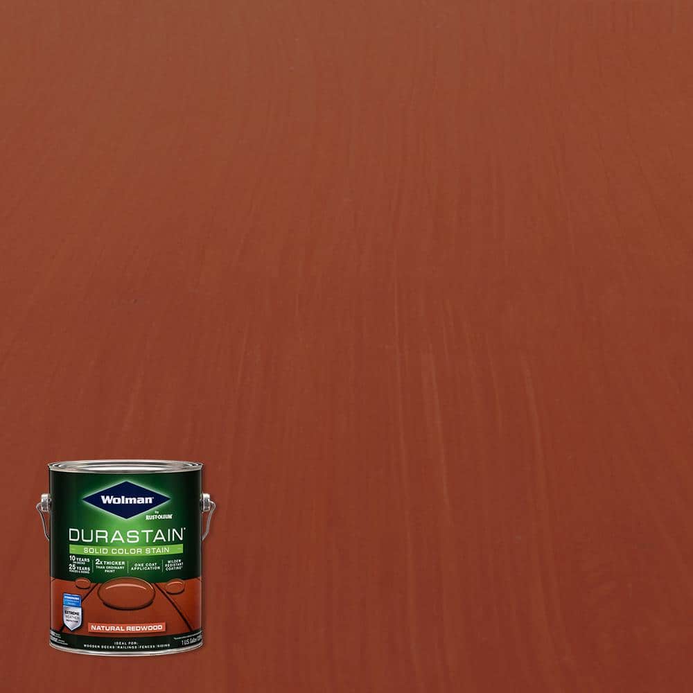 Wolman 1 Gal Durastain Redwood Exterior Wood Solid Stain 4 Pack wolman-1-gal-durastain-redwood-exterior-wood-solid-stain-4-pack