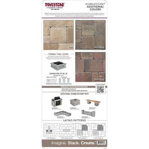 Paper Sample Only of RumbleStone 3.5 in. x 7 in. Greystone Concrete Mini Wall Block (1-Piece)