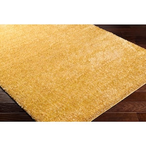 Cloudy Shag Yellow 5 ft. x 7 ft. Solid Indoor Area Rug