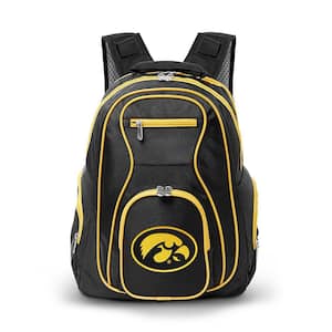 black and gold laptop backpack in Black/Gold with Personalised Hardware and nappa leather handles built for work VOYAGEUR Celina Backpack
