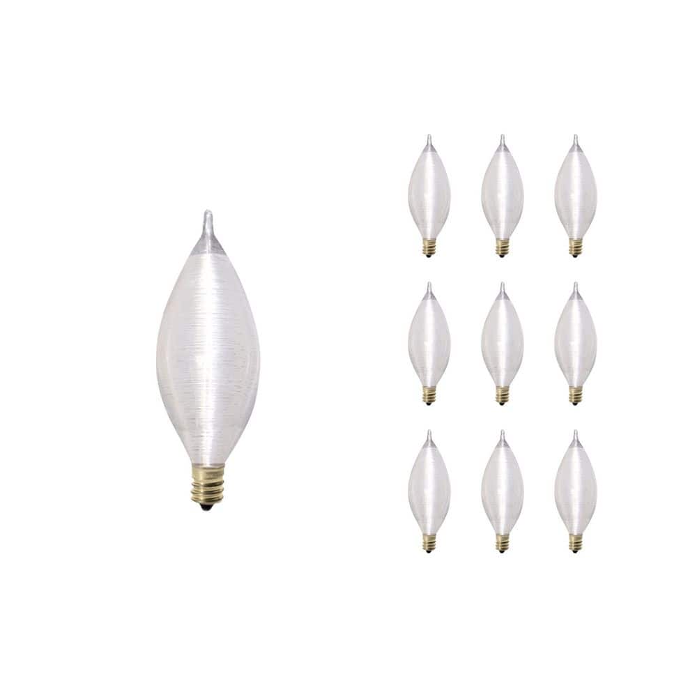 40-Watt C11 Dimmable (E12) Candelabra Screw Base with Satin Finish Incandes