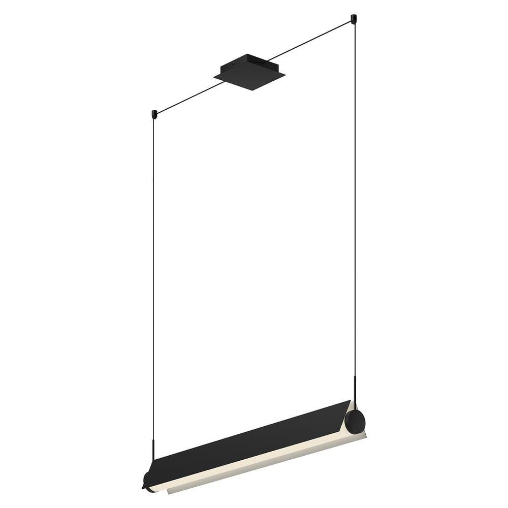 Phoenix 36 in. 1 Light 25-Watt Black/White Integrated LED Pendant Light price history on PriceWatchPro