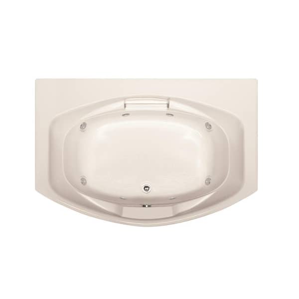 Hydro Systems Jessica 60 in. x 48 in. Acrylic Rectangular Drop-in Air Bath Bathtub with Skirt in White