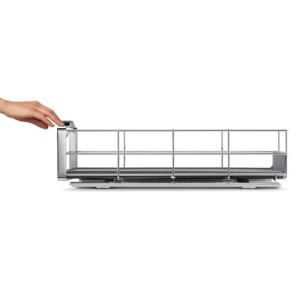 simplehuman 19.8-in W x 6-in H 1-Tier Cabinet-mount Metal Pull-out