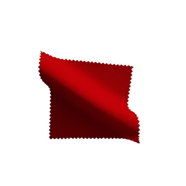 58 in. x 58 in. Red Solid Polyester Poplin Square Tablecloth