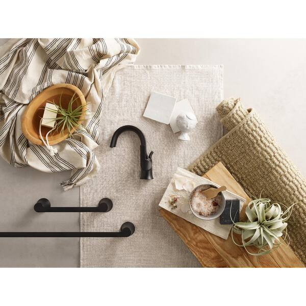 thumbnail image 2 of Moen Arris Two-Handle Roman Tub Faucet, Matte Black 2 of 11