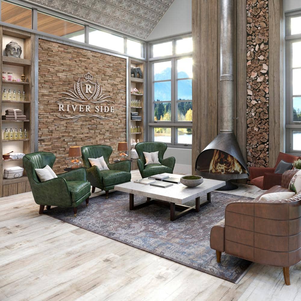 Petrified Forest Peel and Stick Wood Wall Panels