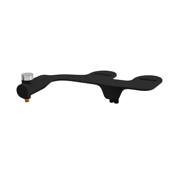 Aqua Non-Electric Attachable Bidet System Bidet Attachment in Matte Black