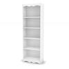 Corliving Hawthorn 72 In Frost White, Sonax Hawthorn 72 Inch Tall Bookcase