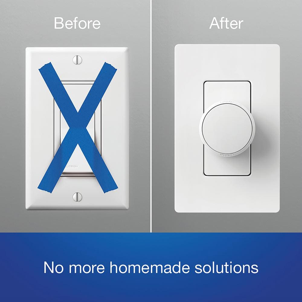 White Smart Bulb Dimmer Switch for Paddle Switches