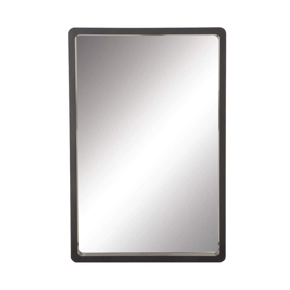 36 in. x 24 in. Rectangle Framed Black Wall Mirror -  Litton Lane, 60163