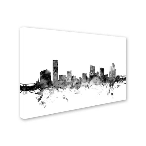 Trademark Fine Art 'Worcester England Skyline' Canvas Art by Michael  Tompsett 