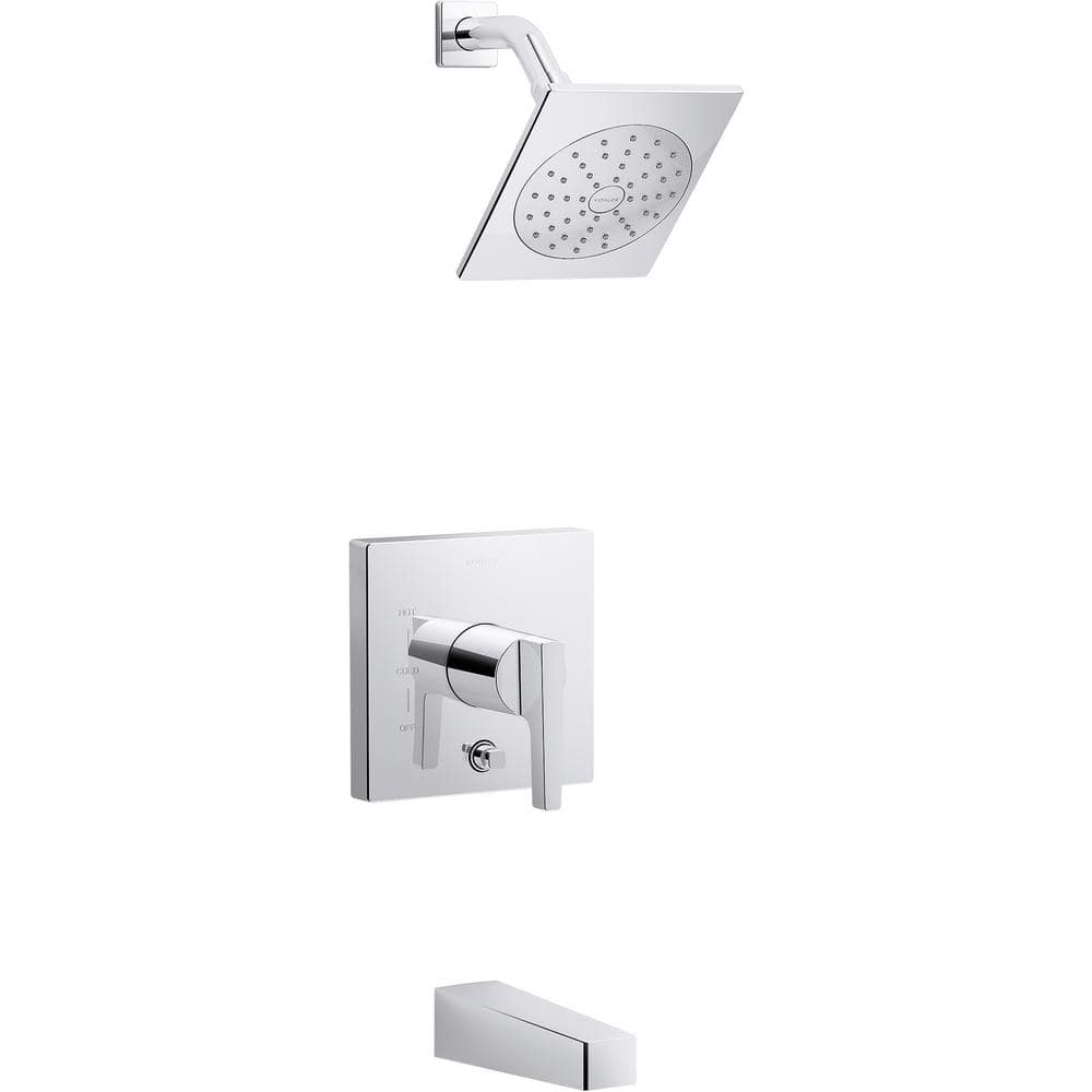 Honesty Polished Chrome Square Wall-Mounted Shower Trim Kit