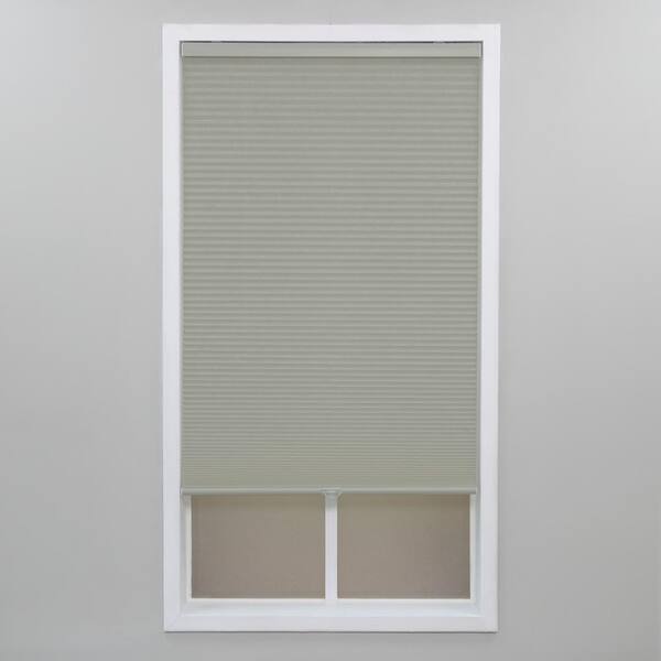 Perfect Lift Window Treatment Gray Cloud Cordless Light Filtering Polyester Cellular Shades - 26.5 in. W x 48 in. L