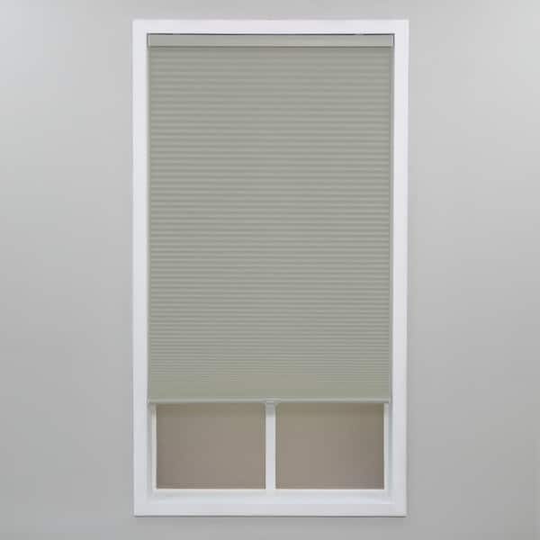 Perfect Lift Window Treatment Gray Cloud Cordless Light Filtering Polyester Cellular Shades - 32 in. W x 64 in. L